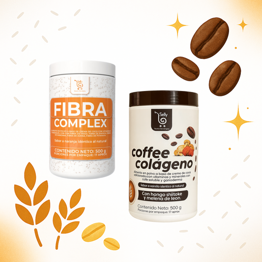1 Coffe Colágeno + 1 Fibra Complex